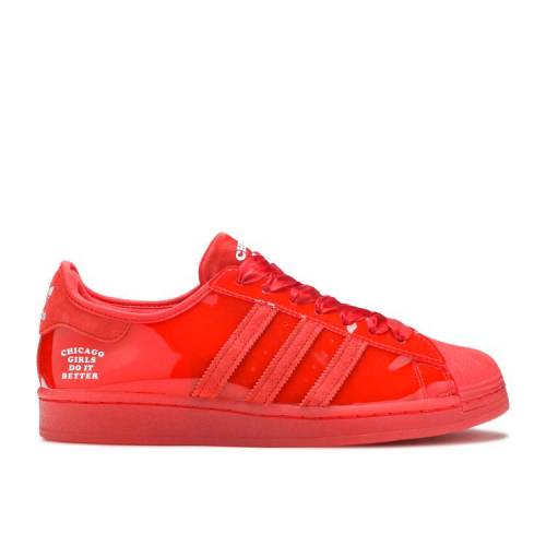 【 ADIDAS FAT TIGER WORKSHOP X SUPERSTAR 'CHICAGO GIRLS DO IT BETTER' / LUSH RED CLOUD WHITE LUSH RED 】 アディダス スーパースター 赤 レッド 白色 ホワイト スニーカー メンズ 35,035円