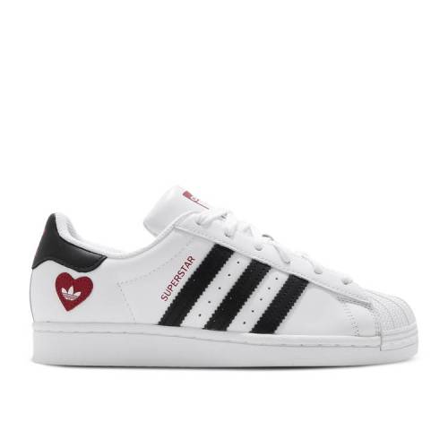 【 ADIDAS SUPERSTAR 'VALENTINE'S DAY' / CLOUD WHITE CORE BLACK SCARLET 】 アディダス スーパースター 白色 ホワイト コア 黒色 ブラック スニーカー メンズ|スニケス