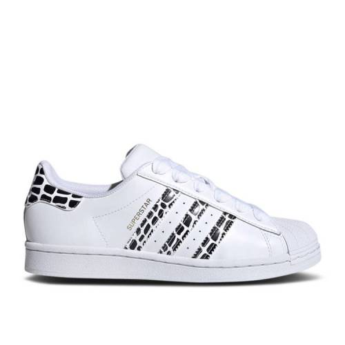 【 ADIDAS WMNS SUPERSTAR 'ANIMAL PRINT' / CLOUD WHITE GOLD METALLIC CORE 】 アディダス スーパースター 白色 ホワイト ゴールド コア スニーカー レディース|スニケス