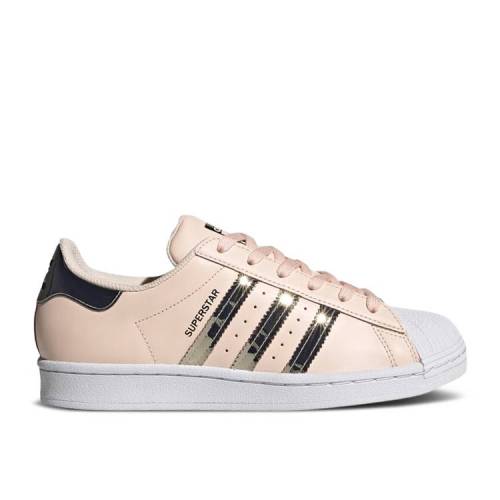 【 ADIDAS WMNS SUPERSTAR 'METALLIC 3 STRIPES - PINK TINT' / PINK TINT SILVER METALLIC CLOUD 】 アディダス スーパースター ピンク 銀色 シルバー スニーカー レディース
