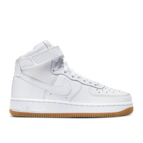 【 NIKE AIR FORCE 1 HIGH GS 'WHITE GUM' / WHITE GUM LIGHT BROWN WHITE 】 ハイ 白色 ホワイト 茶色 ブラウン エアフォース ジュニア キッズ ベビー マタニティ スニーカー ナイキ|スニケス
