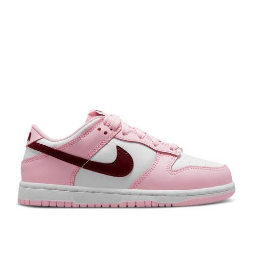 ナイキ Nike ダンク サクラ色 白み 紅毛 ダンクロー Valentine S Day 息 キッズ Pink Nike Ps Foam Dark Beetroot White Clubguarani Com Py