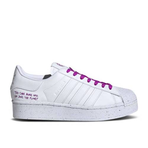 【 ADIDAS SUPERSTAR BOLD 'CLEAN CLASSICS COLLECTION - WHITE SHOCK PURPLE' / CLOUD WHITE CLOUD WHITE SHOCK 】 アディダス スーパースター コレクション 白色 ホワイト ショック スニーカー メンズ｜スニケス