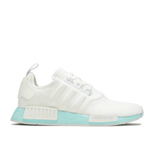 【 ADIDAS WMNS NMD_R1 'WHITE CLEAR AQUA' / CLOUD WHITE CLOUD WHITE CLEAR 】 アディダス 白色 ホワイト スニーカー レディース｜スニケス