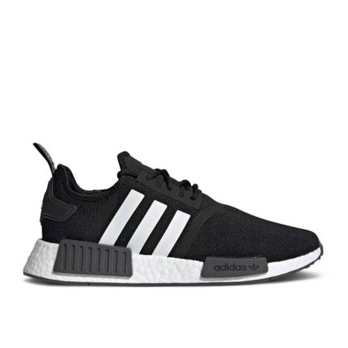 【 ADIDAS NMD_R1 PRIMEBLUE 'BLACK WHITE' / CORE BLACK CLOUD WHITE GREY FIVE 】 アディダス コア 黒色 ブラック 白色 ホワイト 灰色 グレー スニーカー メンズ｜スニケス
