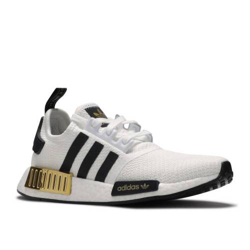 アディダス Adidas アディダス ゴールド 白 白人 中子 墨ぞめ 黒色 Nmd R1 White Metallic ジュニア キッズ Adidas J Gold Cloud White Core Black Metallic Odeftg Com