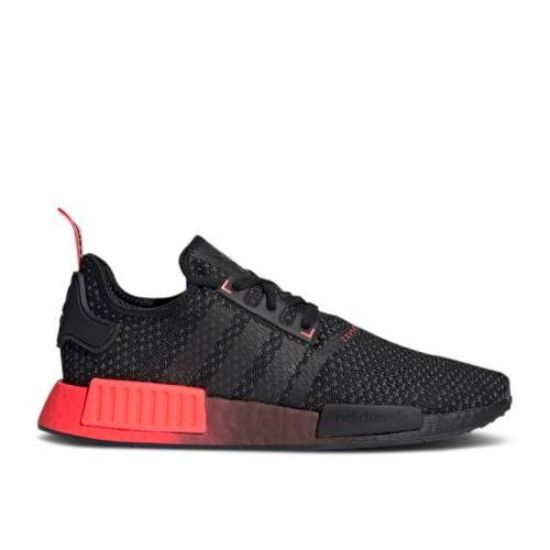 【 ADIDAS NMD_R1 KNIT 'BLACK SIGNAL PINK' / CORE BLACK CORE BLACK SIGNAL 】 アディダス ニット コア 黒色 ブラック スニーカー メンズ｜スニケス 32,045円