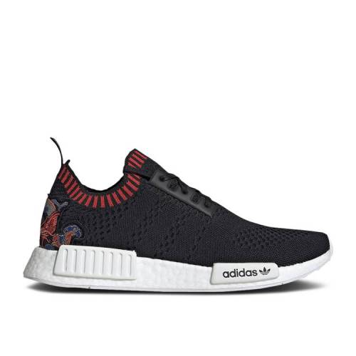 【 ADIDAS NMD_R1 PRIMEKNIT 'DRAGON PATCH' / CORE BLACK CORE BLACK RED 】 アディダス コア 黒色 ブラック 赤 レッド スニーカー メンズ