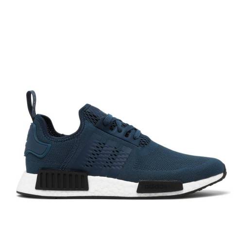 【 ADIDAS NMD_R1 CREW NAVY / CREW NAVY CREW NAVY CLOUD WHITE 】 アディダス クルー 紺色 ネイビー 白色 ホワイト スニーカー メンズ