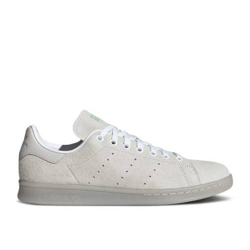 【 ADIDAS STAN SMITH 'MONOCHROME GREY' / CLOUD WHITE BLUSH GREEN GREY ONE 】 アディダス 白色 ホワイト 緑 グリーン 灰色 グレー スタンスミス スニーカー メンズ|スニケス
