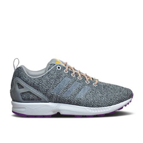 【 ADIDAS ZX FLUX \u0027SOLID GREY\u0027 / SOLID GREY SOLID GREY SOLAR GOLD 】 アディダス 固形体 薄墨色 薄墨色 ゴールド スニーカー メンズ