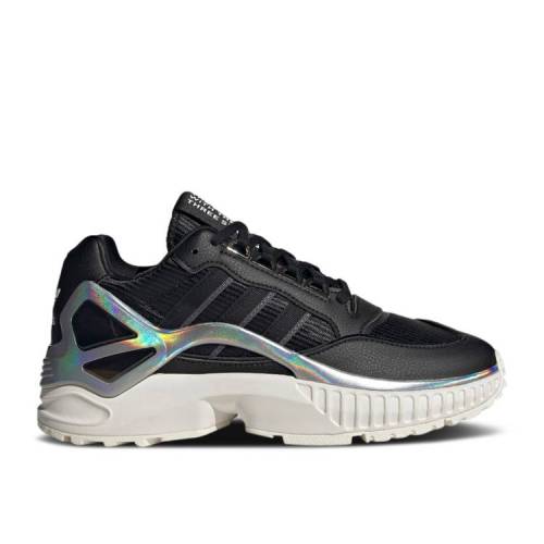 【 ADIDAS WMNS ZX WAVIAN 'BLACK IRIDESCENT' / CORE BLACK OFF WHITE CLOUD WHITE 】 アディダス コア 黒色 ブラック 白色 ホワイト スニーカー レディース