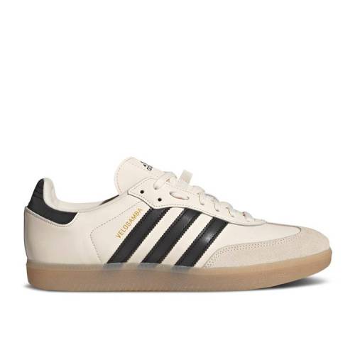【 ADIDAS VELOSAMBA \u0027WONDER WHITE GUM\u0027 / WONDER WHITE CORE BLACK GOLD 】 アディダス 白いこと 白いこと 中核グループ 黒いこと 黒いこと ゴールド スニーカー メンズ