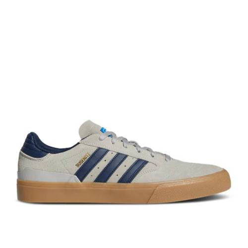 【 ADIDAS BUSENITZ VULC 2 'GREY COLLEGIATE NAVY' / GREY TWO COLLEGIATE NAVY GUM 】 アディダス 灰色 グレー 紺色 ネイビー スニーカー メンズ