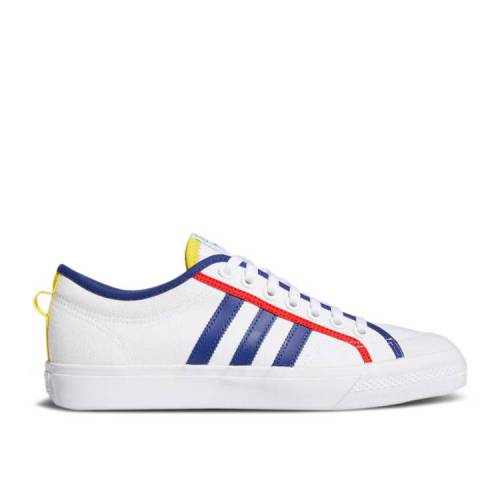 【 ADIDAS NIZZA 'WHITE VICTORY BLUE' / CLOUD WHITE VICTORY BLUE RED 】 アディダス ビクトリー 白色 ホワイト 青色 ブルー 赤 レッド スニーカー メンズ