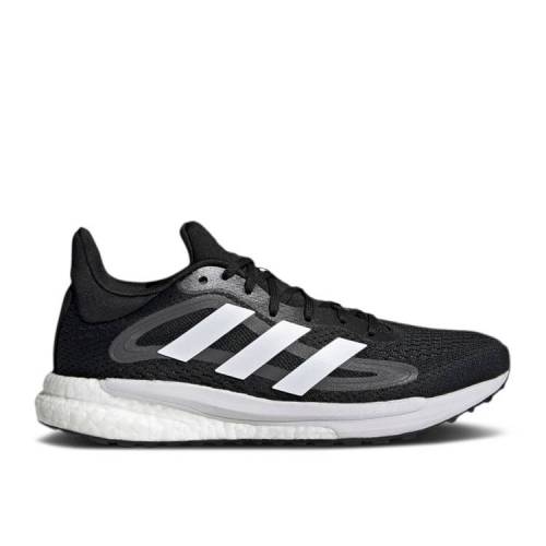 【 ADIDAS WMNS SOLARGLIDE 4 ST 'BLACK GREY' / CORE BLACK CLOUD WHITE GREY FIVE 】 アディダス コア 黒色 ブラック 白色 ホワイト 灰色 グレー スニーカー レディース
