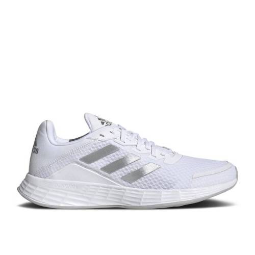 【 ADIDAS WMNS DURAMO SL 'WHITE MATTE SILVER' / CLOUD WHITE MATTE SILVER GREY 】 アディダス 白色 ホワイト 銀色 シルバー 灰色 グレー スニーカー レディース