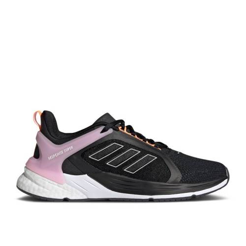 【 ADIDAS WMNS RESPONSE SUPER 2.0 'BLACK CLEAR PINK' / CORE BLACK CLOUD WHITE CLEAR 】 アディダス レスポンス コア 黒色 ブラック 白色 ホワイト スニーカー レディース
