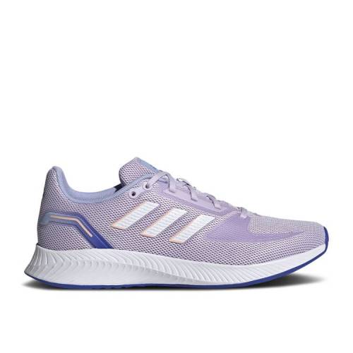正規品スーパーsale 店内全品キャンペーン アディダス Adidas 紫 パープル 白色 ホワイト 2 0 Purple Tint スニーカー レディース Purple Wmns Runfalcon Tint Cloud White Sonic Ink