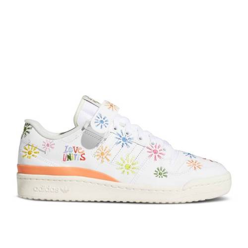 【 ADIDAS FORUM LOW 'PRIDE PACK - LOVE UNITES' / CLOUD WHITE TRUE PINK OFF WHITE 】 アディダス フォーラム 白色 ホワイト ピンク スニーカー メンズ