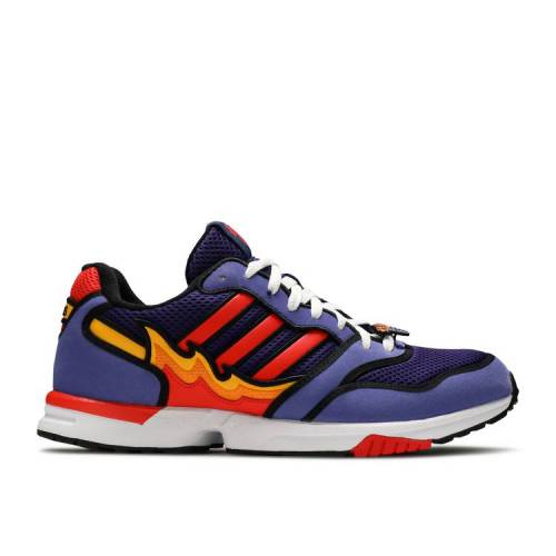 【 ADIDAS THE SIMPSONS X ZX 1000 'FLAMING MOE'S' / PURPLE BRIGHT RED CORE BLACK 】 アディダス 紫 パープル 赤 レッド コア 黒色 ブラック スニーカー メンズ