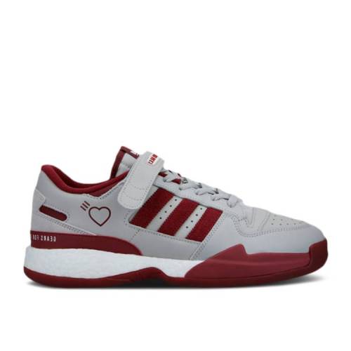 【 ADIDAS HUMAN MADE X FORUM LOW GREY BURGUNDY / GREY TWO COLLEGIATE BURGUNDY 】 アディダス フォーラム 灰色 グレー ワイン色 バーガンディー スニーカー メンズ