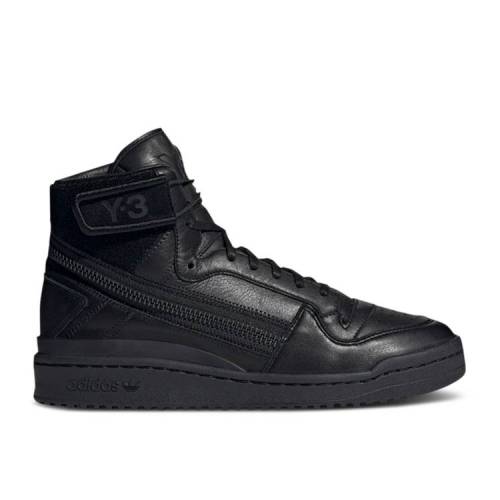 【 ADIDAS Y-3 FORUM HI OG 'TRIPLE BLACK' / BLACK WHITE BLACK WHITE BLACK 】 アディダス フォーラム 黒色 ブラック 白色 ホワイト スニーカー メンズ