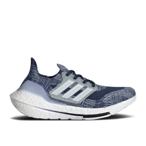 【 ADIDAS ULTRABOOST 21 PRIMEBLUE J 'CREW BLUE' / CREW BLUE CLOUD WHITE CREW NAVY 】 アディダス クルー 青色 ブルー 白色 ホワイト 紺色 ネイビー ジュニア キッズ ベビー マタニティ スニーカー｜スニケス