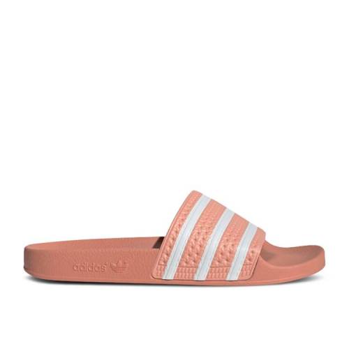 【 ADIDAS ADILETTE SLIDE 'AMBIENT BLUSH' / AMBIENT BLUSH CLOUD WHITE 】 アディダス アディレッタ サンダル 白色 ホワイト スニーカー メンズ