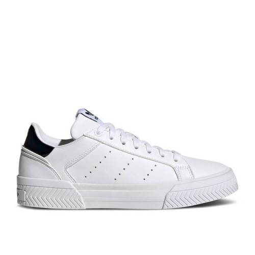 【 ADIDAS WMNS COURT TOURINO \u0027WHITE BLACK\u0027 / CLOUD WHITE CLOUD WHITE CORE 】 アディダス 厚地の外套 白いこと 白いこと 中核グループ スニーカー レディース