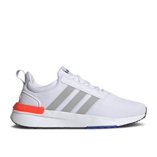 【 ADIDAS RACER TR21 \u0027WHITE SOLAR RED\u0027 / CLOUD WHITE GREY TWO SOLAR RED 】 アディダス 白いこと 白いこと 薄墨色 薄墨色 赤 赤いこと スニーカー メンズ スニーカー-メンズ靴