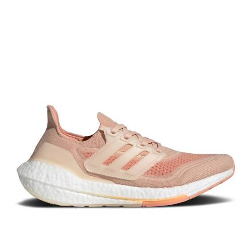 【 ADIDAS WMNS ULTRABOOST 21 \u0027HALO BLUSH\u0027 / HALO BLUSH WONDER WHITE AMBIENT 】 アディダス 白いこと 白いこと スニーカー レディース