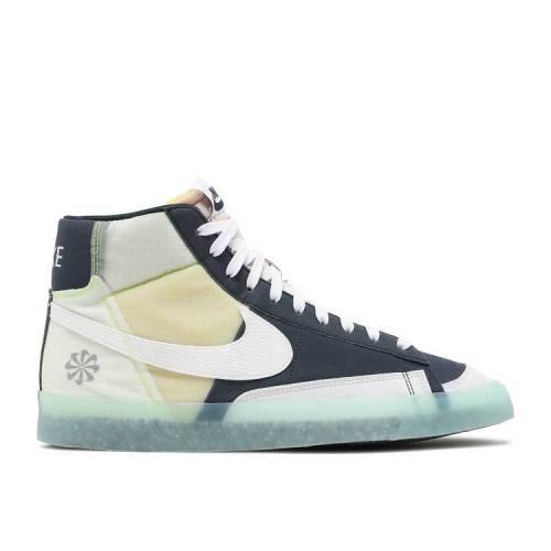 【 NIKE BLAZER MID 77 MOVE TO ZERO - ARMORY NAVY / ARMORY NAVY WHITE SUMMIT WHITE 】 ブレイザー ミッド ゼロ 紺色 ネイビー 白色 ホワイト スニーカー メンズ ナイキ