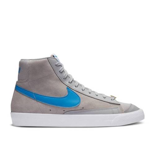 ナイキ Nike ブレイザー ミッド グレー 灰色 青 青味 白さ ホワイト 77 Coney Hoops スニーカー メンズ Nike Blazer Mid Island Grey Fog Light Photo Blue White Odeftg Com