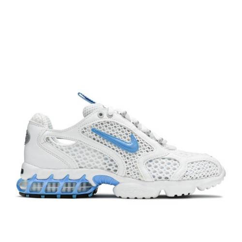 【 NIKE WMNS AIR ZOOM SPIRIDON CAGE 2 'WHITE UNIVERSITY BLUE' / WHITE UNIVERSITY BLUE BLACK 】 ズーム 白色 ホワイト 青色 ブルー 黒色 ブラック スニーカー レディース ナイキ|スニケス