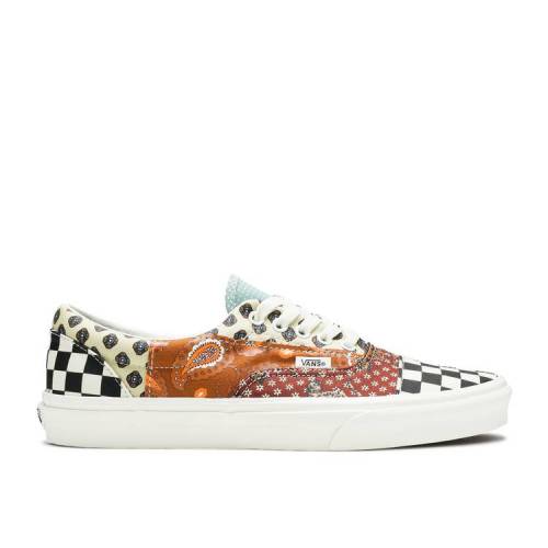 【 VANS ERA \u0027TIGER PATCHWORK\u0027 / BLACK TRUE WHITE 】 バンズ 黒いこと 黒いこと 白いこと 白いこと スニーカー メンズ ヴァンズ