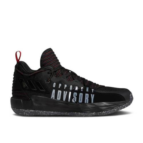 【 ADIDAS DAME 7 'EXTPLY - OPPONENT ADVISORY BLACK VIVID RED' / CORE BLACK CLOUD WHITE VIVID RED 】 アディダス 黒色 ブラック コア 白色 ホワイト 赤 レッド スニーカー メンズ