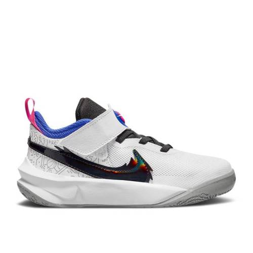 【 NIKE SPACE JAM X TEAM HUSTLE D10 SE PS 'COMPUTER CHIP' / WHITE HYPER ROYAL PINK BLAST 】 ジャム チーム 白色 ホワイト ピンク ブラスト スペースジャム ジュニア キッズ ベビー マタニティ スニーカー ナイキ|スニケス