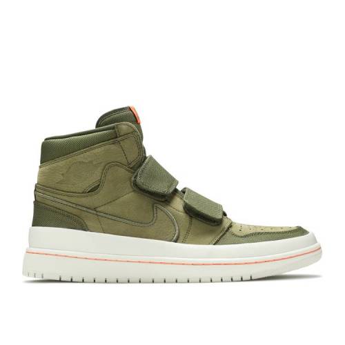 【 AIR JORDAN JORDAN 1 RETRO HIGH DOUBLE STRAP 'OLIVE CANVAS' / OLIVE CANVAS LIGHT BONE CONE 】 ナイキ ハイ ストラップ オリーブ エアジョーダン スニーカー メンズ