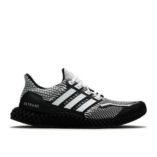【 ADIDAS ULTRA 4D 5.0 'COOKIES AND CREAM' / CORE BLACK CLOUD WHITE CARBON 】 アディダス ウルトラ コア 黒色 ブラック 白色 ホワイト カーボン スニーカー メンズ|スニケス