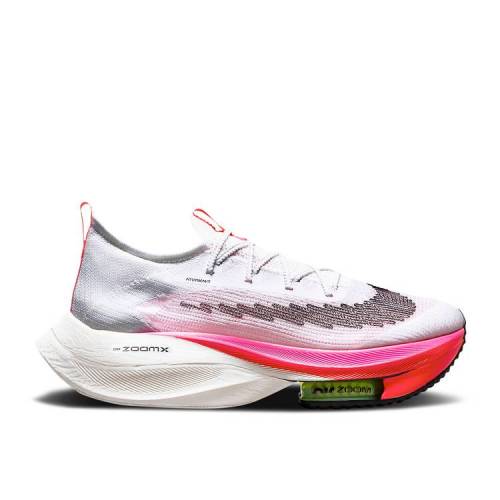 【 NIKE AIR ZOOM ALPHAFLY NEXT% FLYKNIT \u0027RAWDACIOUS\u0027 / WHITE BLACK BLACK BLACK 】 望遠レンズ 飛球編み物 白いこと 白いこと 黒いこと 黒いこと スニーカー メンズ ナイキ