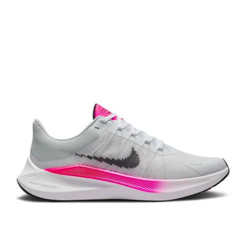 【 NIKE WMNS WINFLO 8 RAWDACIOUS / WHITE BRIGHT CRIMSON TOTAL 】 白色 ホワイト クリムゾン スニーカー レディース ナイキ