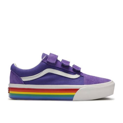 Platform Rainbow ヴァンズ White バンズ スニーカー スニケス メンズ ファッション メンズ スニーカー バンズ カジュアル Vans True 白色 V オールドスクール Rainbow Vans ホワイト Liberty スニーカー