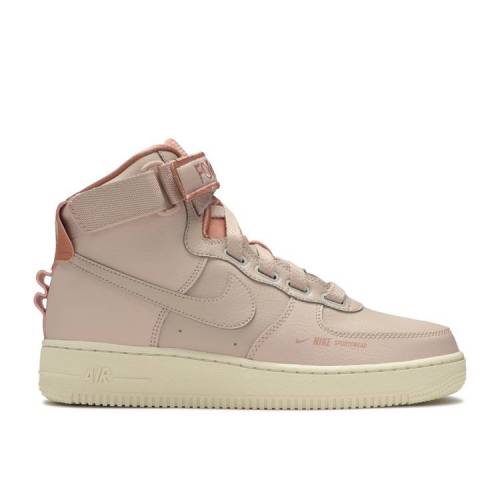 【 NIKE WMNS AIR FORCE 1 HIGH UTILITY PINK / PARTICLE BEIGE PARTICLE BEIGE 】 ハイ ベージュ エアフォース スニーカー レディース ナイキ