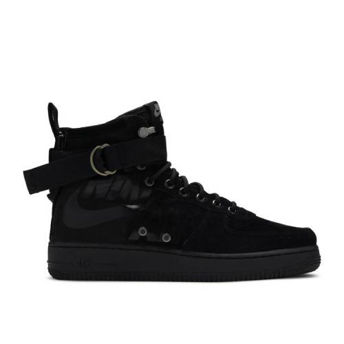 【 NIKE 空想科学小説 AIR FORCE 1 MID \u0027BIG LOGO\u0027 / BLACK COOL GREY BLACK 】 ミッド 黒いこと 黒いこと 冷やりとした 薄墨色 薄墨色 空軍 スニーカー メンズ ナイキ