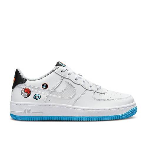 【 NIKE AIR FORCE 1 LV8 GS 'HAPPY HOOPS' / WHITE MULTI COLOR WOLF GREY 】 白色 ホワイト 灰色 グレー エアフォース ジュニア キッズ ベビー マタニティ スニーカー ナイキ|スニケス