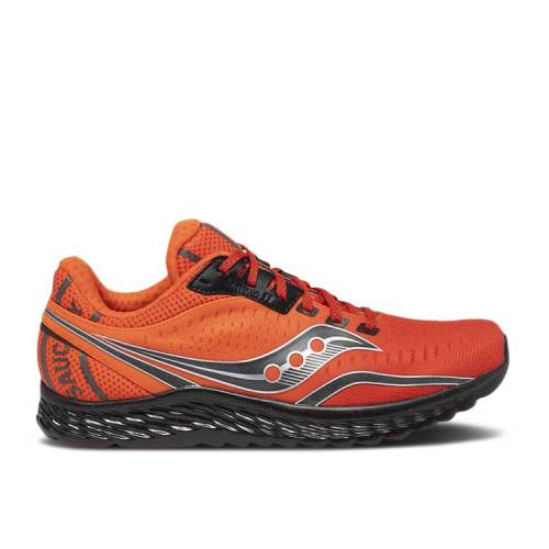 【 SAUCONY WMNS COHESION 13 'CORAL SKY' / ORANGE BLACK 】 サッカニー サーティーン 橙 オレンジ 黒色 ブラック スニーカー レディース メンズ