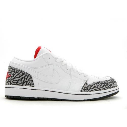 【 AIR JORDAN JORDAN 1 PHAT LOW 'CEMENT' / WHITE VARSITY RED BLACK CEMENT 】 ナイキ ファット 白色 ホワイト 赤 レッド 黒色 ブラック 灰色 シメント エアジョーダン スニーカー メンズ