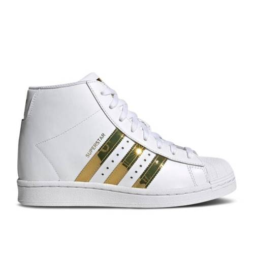 【 ADIDAS WMNS SUPERSTAR UP 'WHITE GOLD METALLIC' / CLOUD WHITE GOLD METALLIC CORE 】 アディダス スーパースター ゴールド 白色 ホワイト コア スニーカー レディース