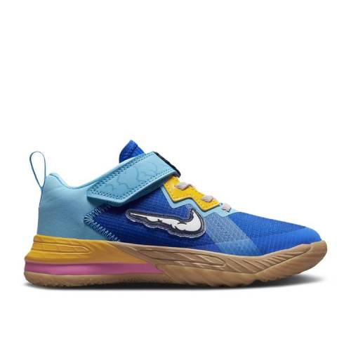 【 NIKE SPACE JAM X LEBRON 18 LOW PS 'WILE E. ROADRUNNER' / RACER BLUE BALTIC BLUE 】 ジャム レブロン 青色 ブルー スペースジャム ジュニア キッズ ベビー マタニティ スニーカー ナイキ｜スニケス
